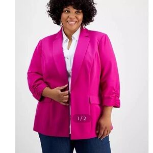 INC International Concepts Fuchsia Blazer